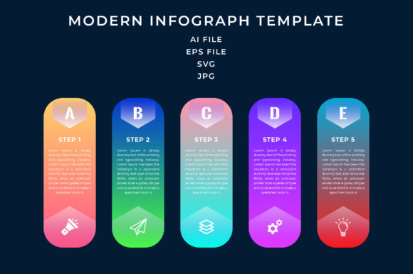 5 Step Modern Infographic Template Review for Embroidery Projects