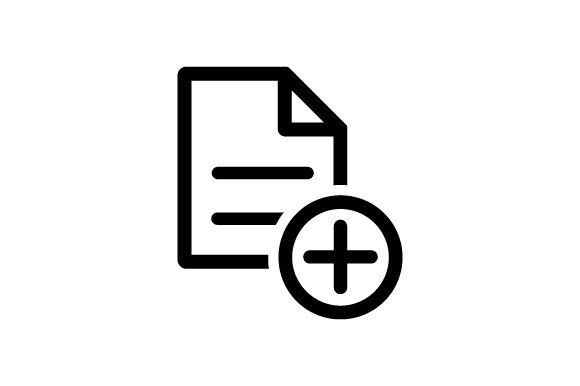 Add New File Icon: A Graphic Design Asset for Creative Projects