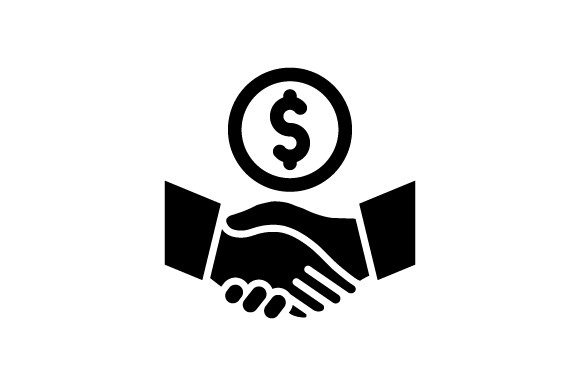 Business Deal Icon: A Graphic Design Asset for Modern Web and Editorial Projects