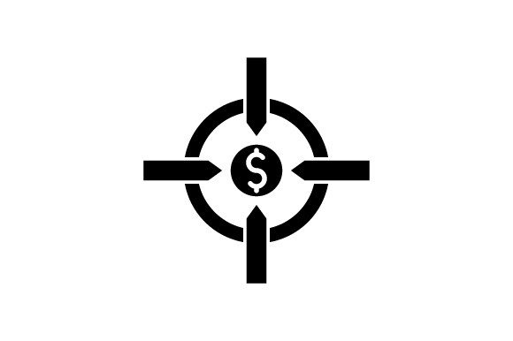 Business Target Icon: A Versatile Graphic for Local Branding and Packaging