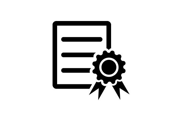 Diploma Certificate Icon for Embroidery Projects