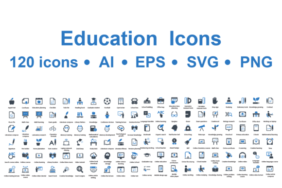 Education Icons: A Powerful Graphic Design Asset for Content Creators