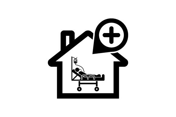 Home Isolation Icon: A Modern Graphic Design Asset for Branding and Content