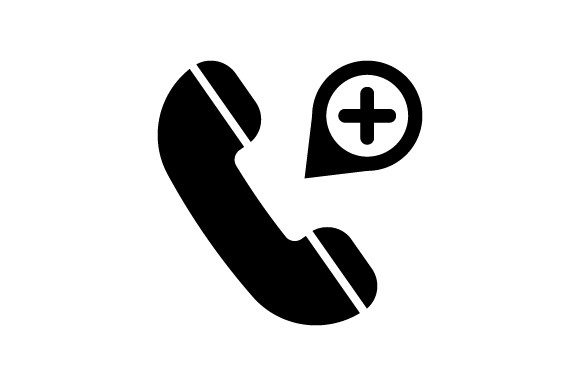 Hospital Helpline Icon – A Versatile Graphic Design Asset for Handmade Projects