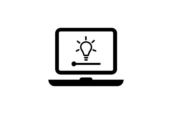 Laptop Display Brightness Control Icon: A Versatile Graphic Design Asset for Modern Content