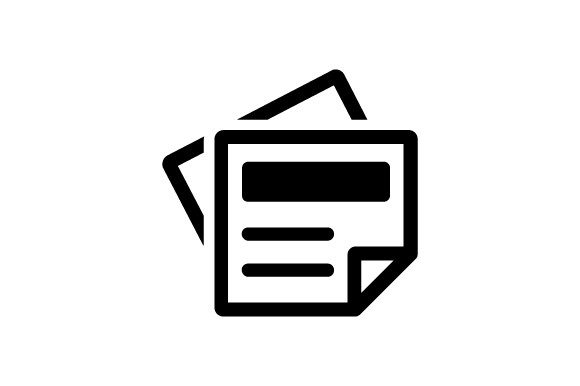 News Paper Icon: A Versatile Graphic Design Asset for Local Business Branding