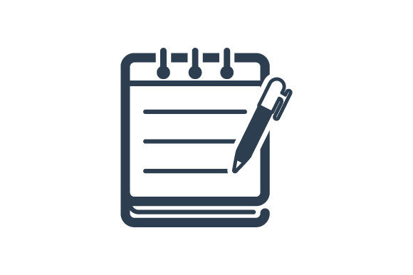 Office Note Icon: A Modern Graphic Design Asset for Content Creators