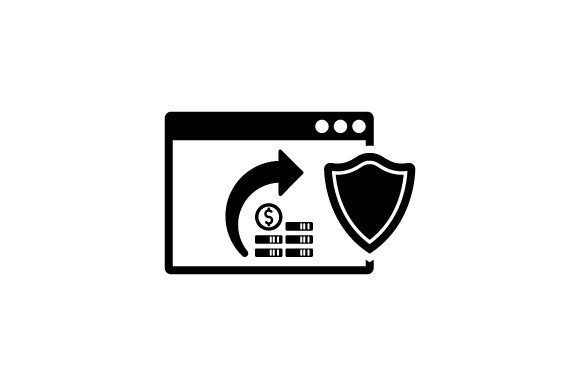 Online Money Transaction Security Icon for Commercial Design Projects