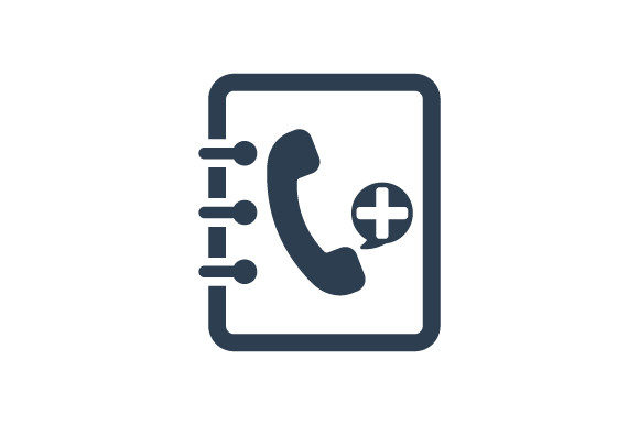 Phone Book Icon: A Versatile Graphic Design Asset for Handmade Projects