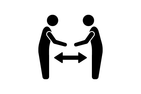 Social Distance Icon Review: A Versatile Graphic for Digital Sellers
