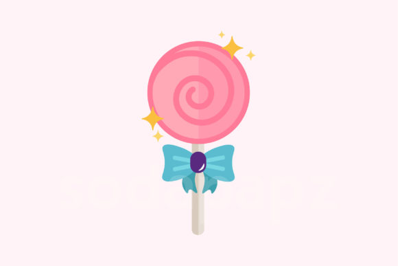 Sweet Deluxe Candy Lollipop Icon for Crafting and Graphic Design