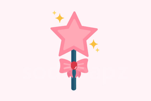 Sweet Deluxe Star Popsicle Icon: A Vibrant Graphic for Creative Projects