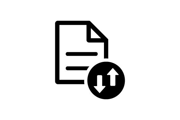 Web Data Upload and Download Icon for Graphics and Icons