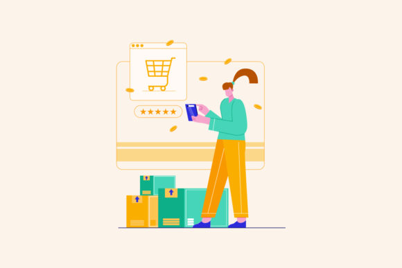 Women Shopping Online Via Apps Vector: A Powerful Graphic Design Asset